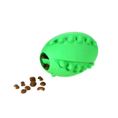 2019 Brand New Indestructible Dog Treat Toy Rugby For Leaky Food Feeding & Clean Teeth