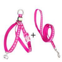 fashion adjustable custom breathable soft nylon mesh neoprene safety reflective padded cat harness