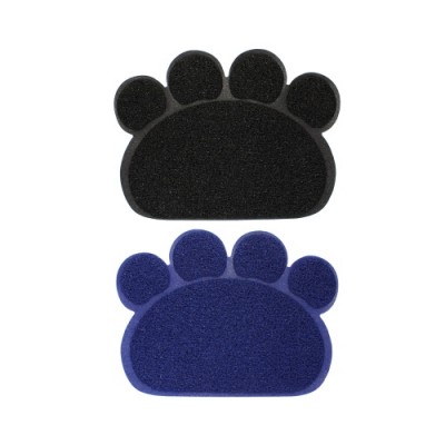 Newest Launched Anti-slip Pet PVC Feeding Mat PVC Pet Mat Paws Design With Footprint