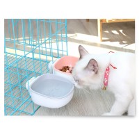 Longnew Pet Plastic Hanging Dog Bowl Removable Water Food Feeder Bowl Slow Feeder Dog Bowl