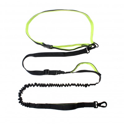 Hot Sale Durable Wire Rope Waist Bounce Free Hand Bungee Dog Leash For Running