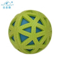 dog rubber squeaky tooth cleaning ball